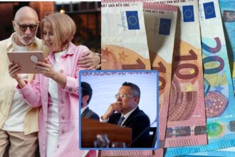 Fotka dôchodcov a vedla nich su euro bankovky