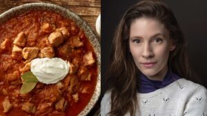 Znama herečka Jana Kovalčíková a segedínsky guláš
