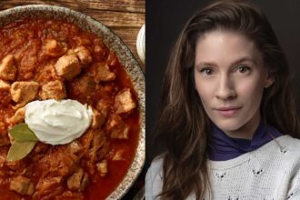 Znama herečka Jana Kovalčíková a segedínsky guláš