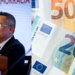 Na obrazku je fotka eurobankoviek a vedla nej je minister kamenicky