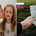 Žena s dieťaťom a eurobankovky