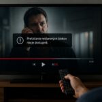 Muž sa snaží pretáčať reklamy pri sledovaní filmu v TV archíve, no pretáčanie reklám je zablokované.